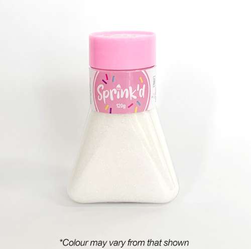 Sprink'd Sprinkles - Sanding Sugar White - Click Image to Close